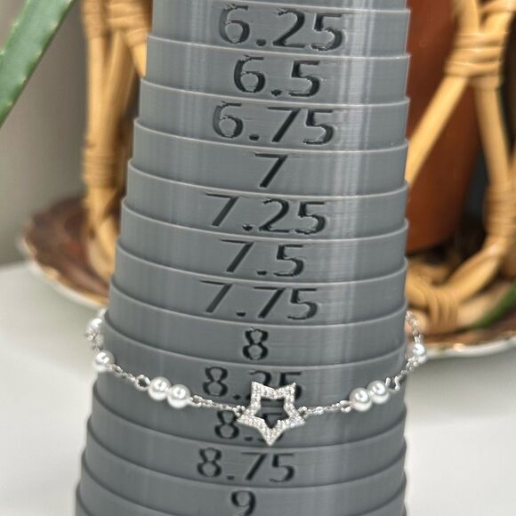 Swarovski Stella Star Bracelet | White Pearl & Crystal | Rhodium Plated | NWT - Picture 9 of 13